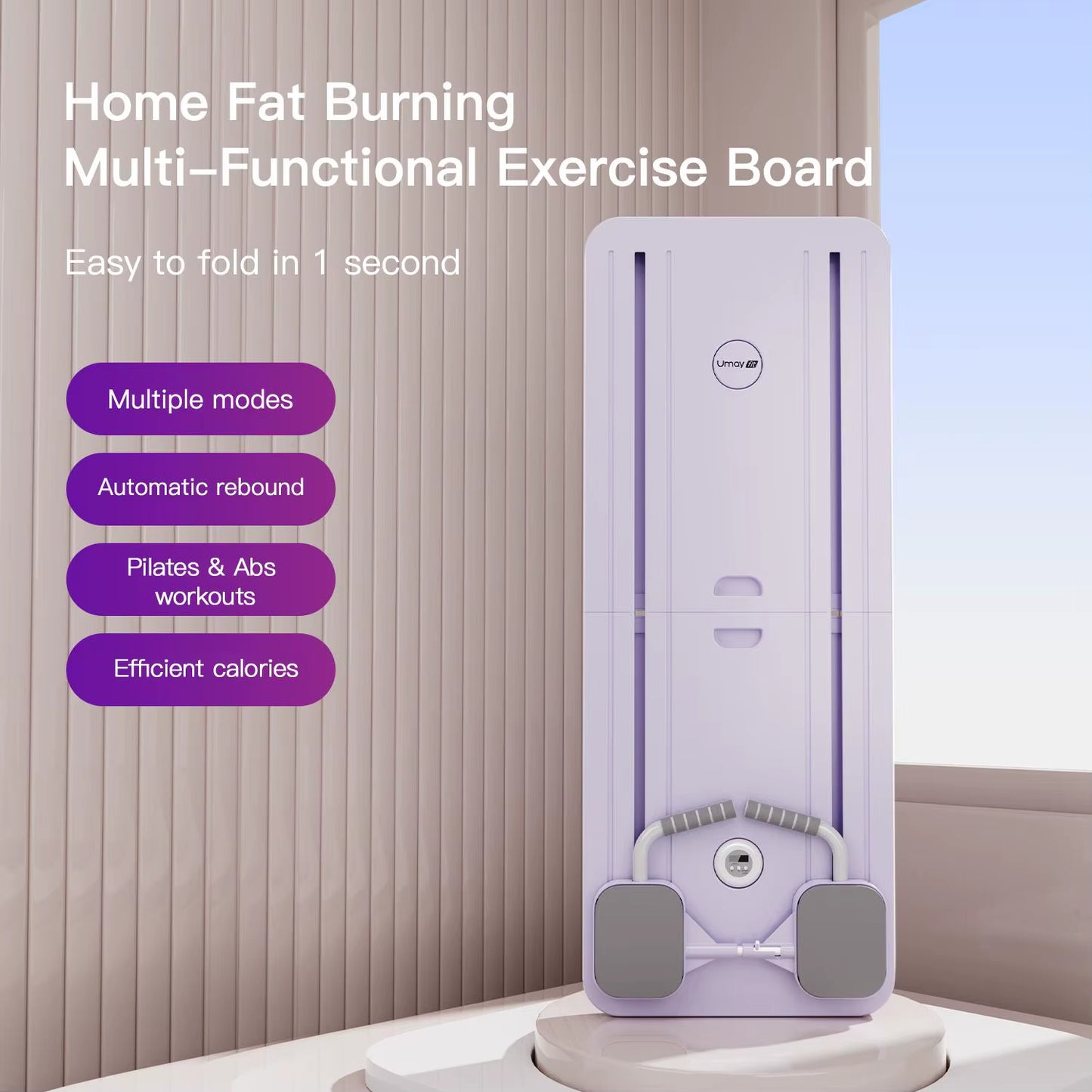 Multifunctional Ab Exercise Board, Home Pilates Reformer for Abdominal and Core Strength Training